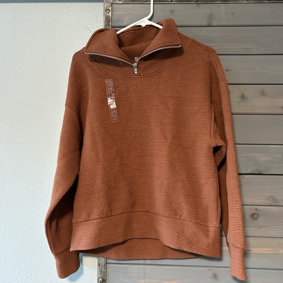 CALIA by Carrie Underwood Tops - CALIA by Carrie Underwood Elevate Zip Pullover Rocky Mountain Brown